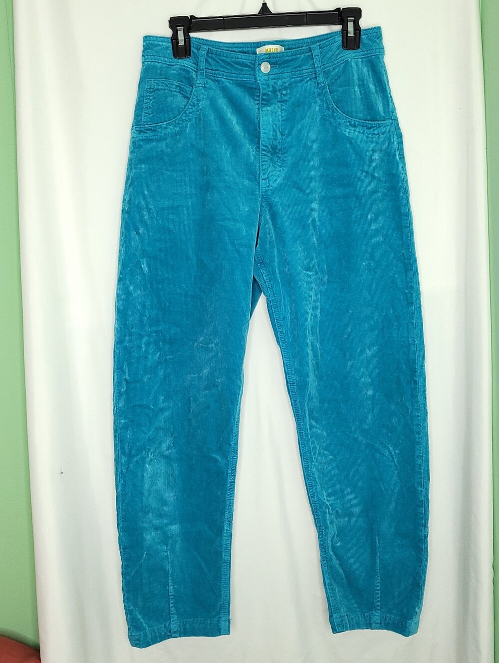 MAEVE Anthropologie Women's Teal Corduroy Pants Size 28